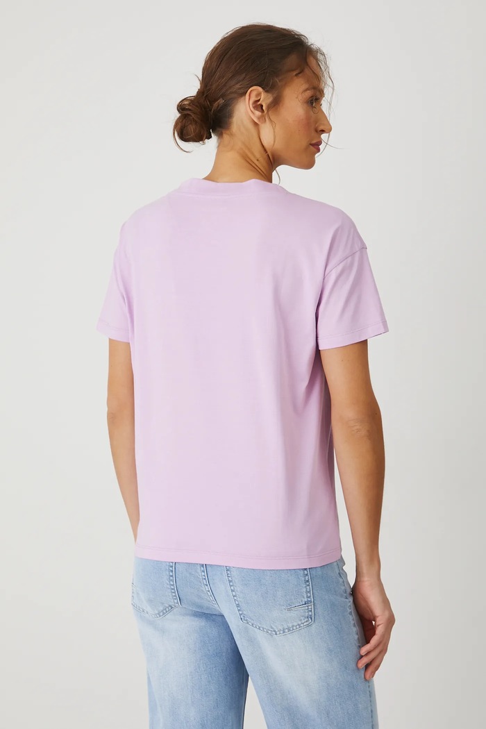 Ρούχα Medicine t-shirt γυναικείο βαμβακερό RS24-TSD074 μωβ