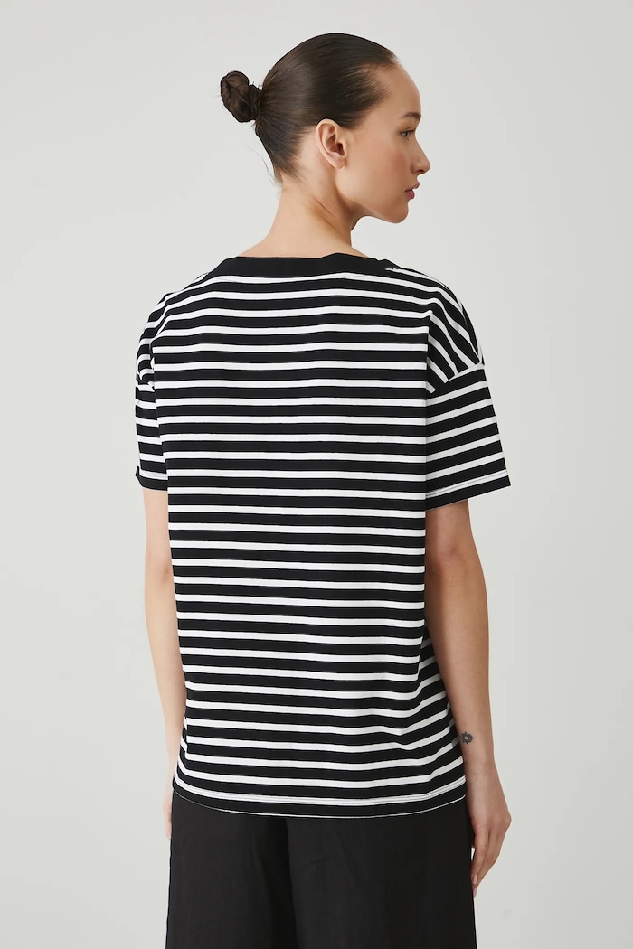 Odzież T-shirt damski bawełniany RS24-TSD074 czarny