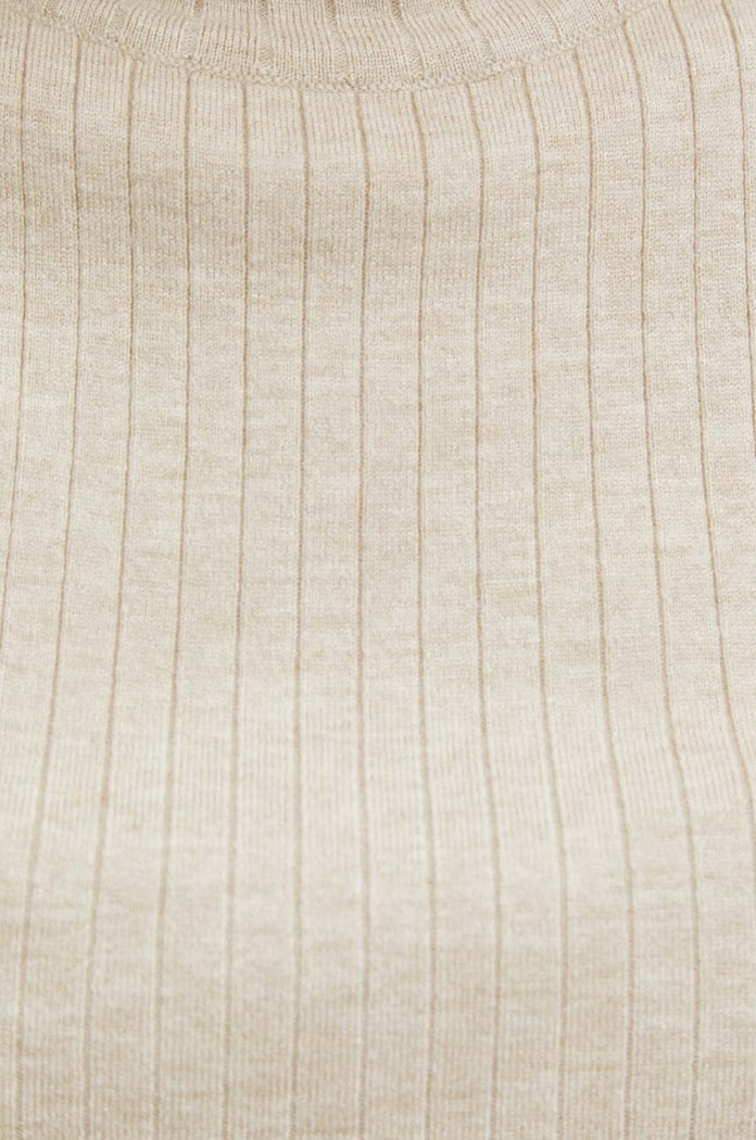 T-shirt damski sweterkowy kolor beżowy RS24.TSD200 beżowy