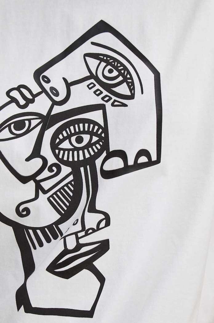 T-shirt bawełniany damski by Kasia Wysocka – TerraKata, Grafika Polska kolor biały RS24-TSD457