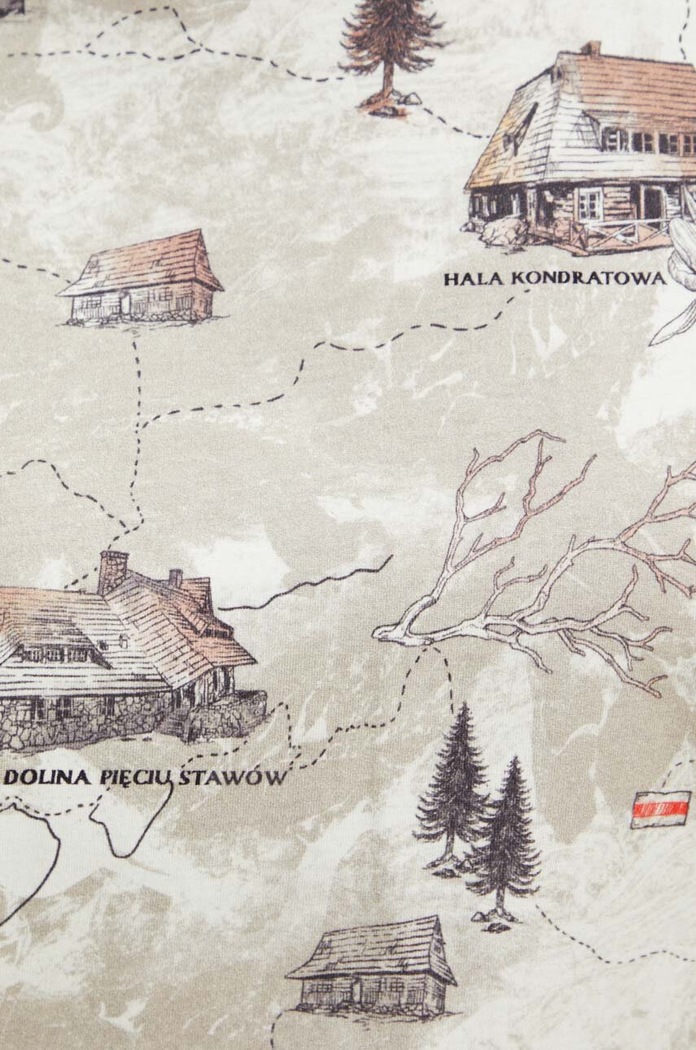 Bavlněné tričko dámské z kolekce Tatra National Park x Medicine béžová barva RS24-TSDA61