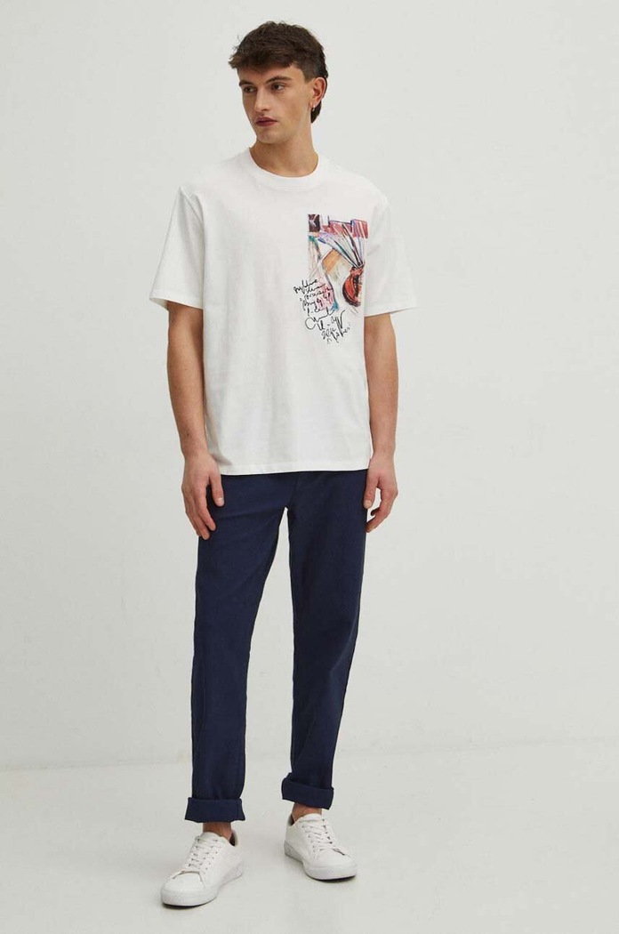 Îmbrăcăminte Medicine tricou din bumbac RS24.TSM453 bej