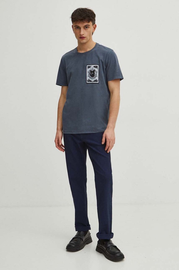 Odzież Medicine t-shirt bawełniany RS24.TSM457 granatowy