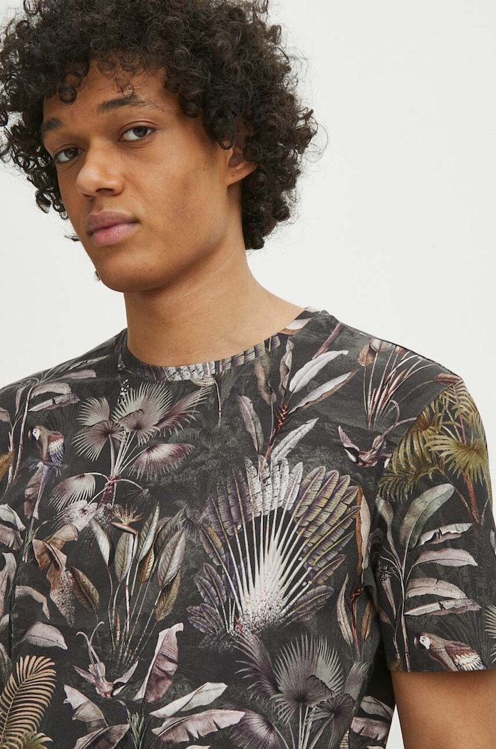 T-shirt bawełniany męski multicolor RS24.TSM700