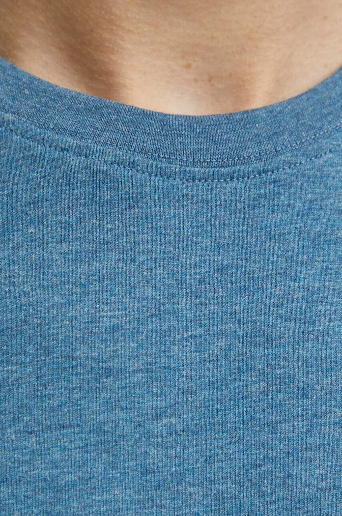 T-shirt męski melanżowy kolor turkusowy RS24-TSMA02 turkusowy