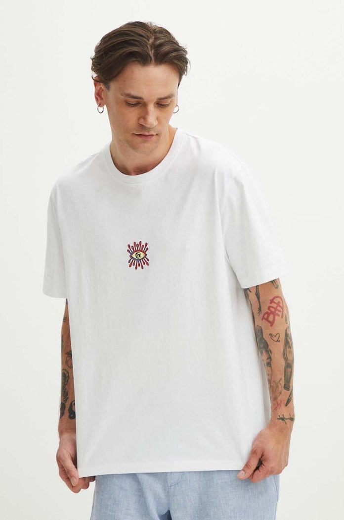 Medicine t-shirt bawełniany nadruk biały RS24.TSMB25