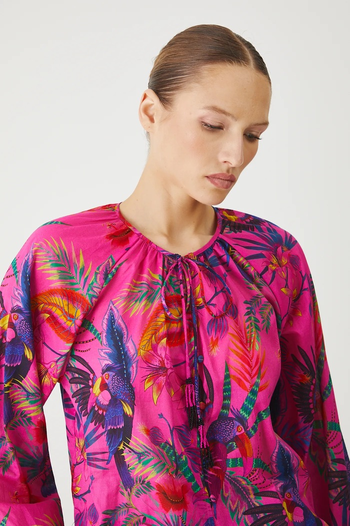 Medicine bluza din bumbac roz RS25-BDDA02