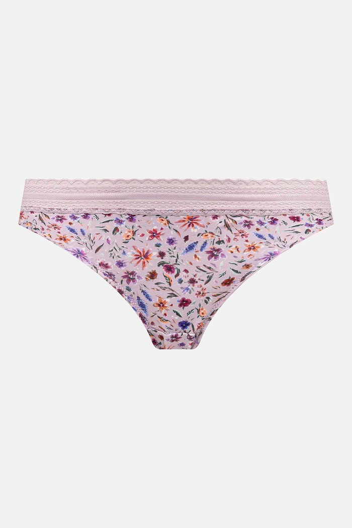 Odzież Figi bawełniane damskie briefs z elastanem w kwiaty (3-pack) kolor multicolor RS25-BID303 multicolor
