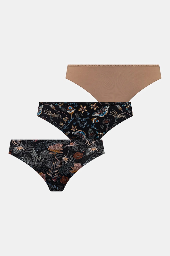 Figi damskie briefs wzorzyste (3-pack) kolor multicolor dzianina multicolor RS25-BID702