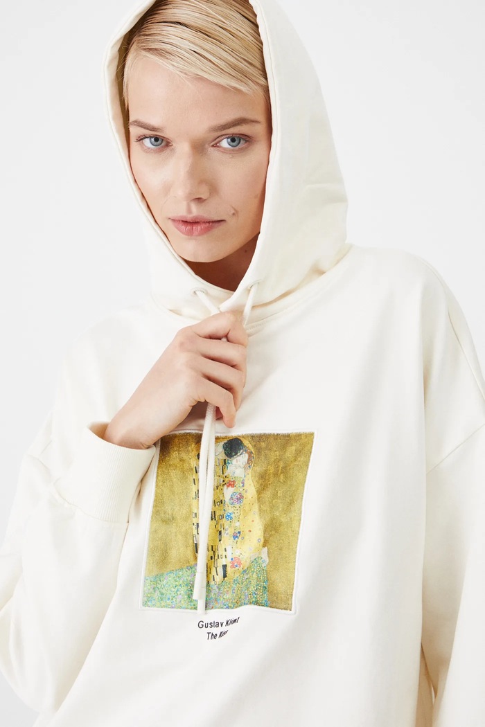 Bluza bawełniana damska z kolekcji Eviva L'arte kolor beżowy RS25.BLD252 beżowy