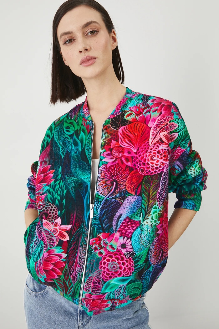 Bluza damska by Justyna Stoszek – Forest Forever, Sense of Values kolor zielony RS25-BLD651 zielony RS25