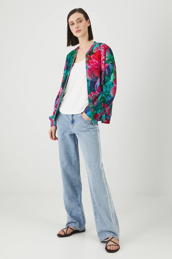 Odzież Bluza damska by Justyna Stoszek – Forest Forever, Sense of Values kolor zielony RS25-BLD651 zielony