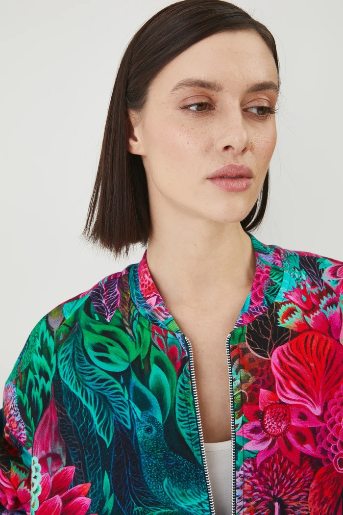 Bluza damska by Justyna Stoszek – Forest Forever, Sense of Values kolor zielony RS25-BLD651 zielony