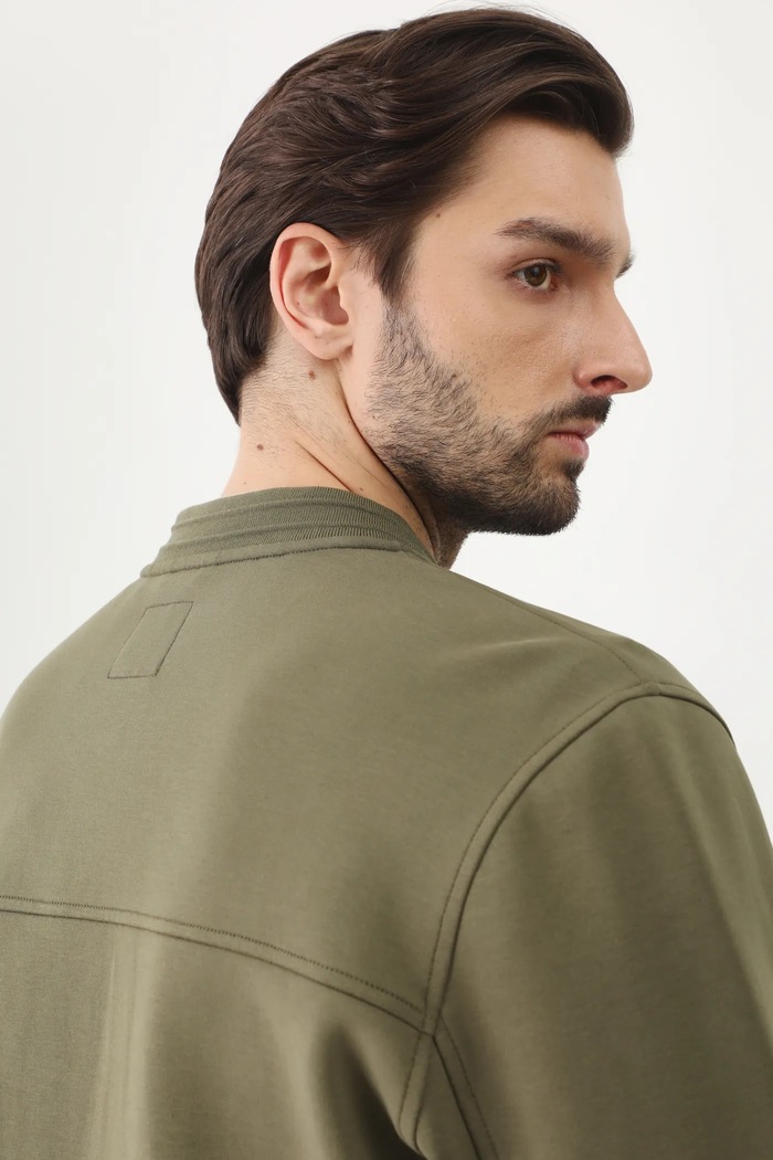 Bluza męska interlock gładka kolor zielony RS25.BLM501 zielony