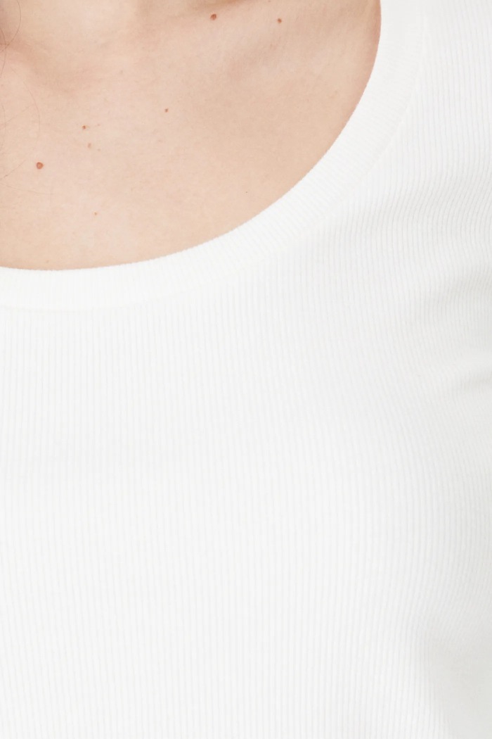 Longsleeve damski prążkowany z modalem kolor beżowy RS25.BUD010 beżowy