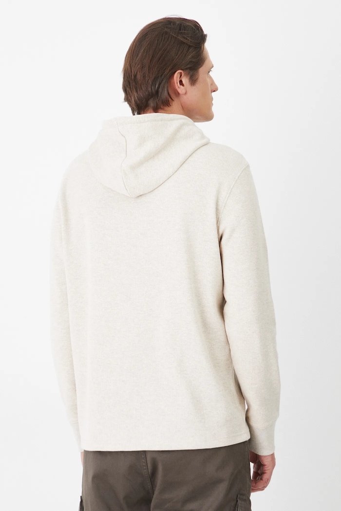 Odzież Bluza męska z kapturem z fakturą kolor beżowy RS25.BUM101 beżowy
