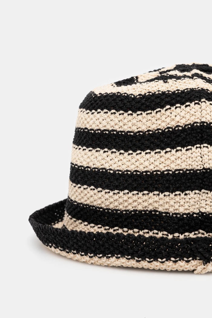 Akcesoria Kapelusz bawełniany damski typu bucket hat kolor multicolor RS25-CAD901 multicolor