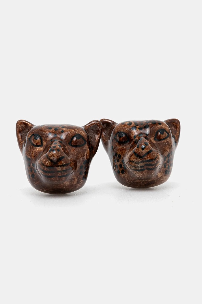 Nábytková rukojeť z porcelánu (2-pack) hnědá barva hnědá RS25-DEU810