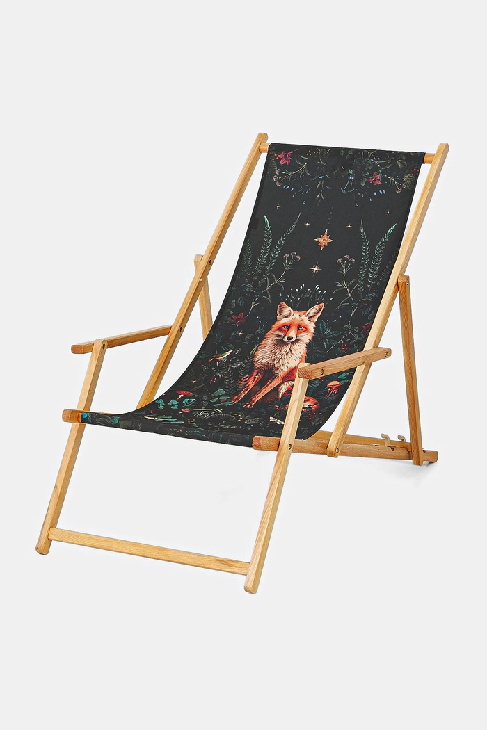 Leżak z podłokietnikami wzorzysty kolor multicolor RS25-GAU802 multicolor RS25