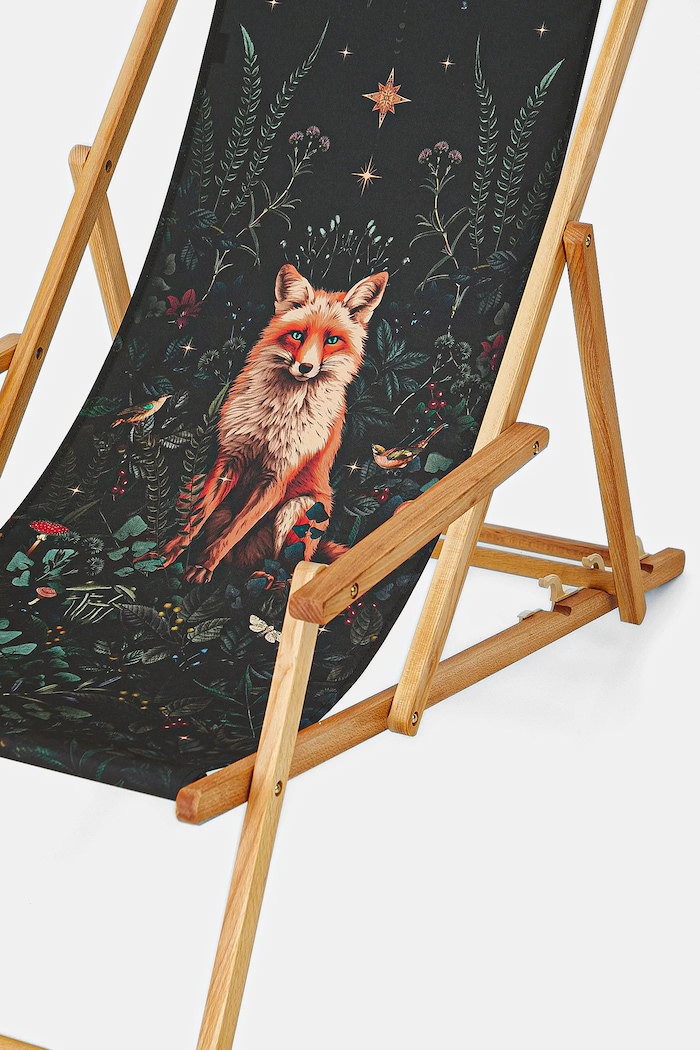 Leżak z podłokietnikami wzorzysty kolor multicolor multicolor RS25-GAU802