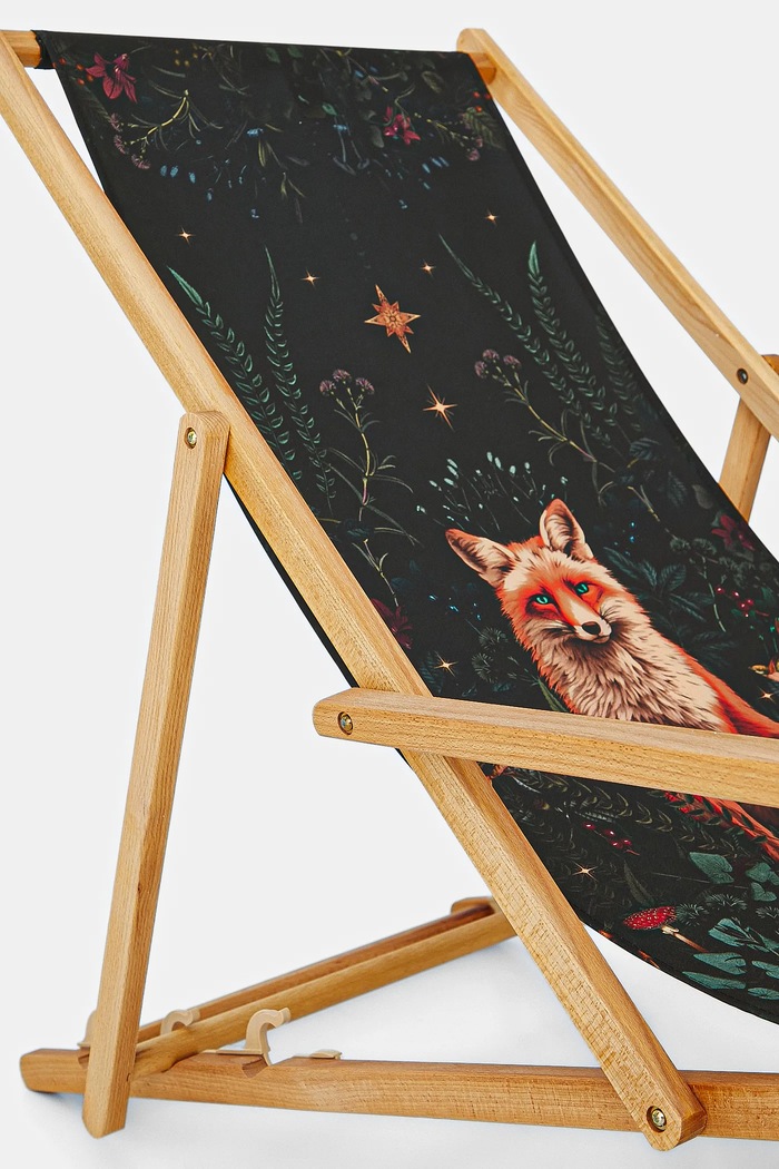Leżak z podłokietnikami wzorzysty kolor multicolor RS25-GAU802 multicolor