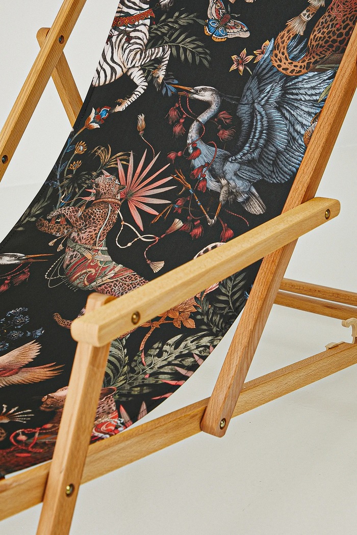 Lifestyle i travel Leżak z podłokietnikami wzorzysty kolor multicolor RS25-GAU803 multicolor