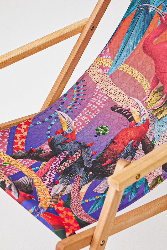 Leżak z kolekcji El Gato Chimney x Medicine kolor multicolor RS25.GAU850 multicolor RS25