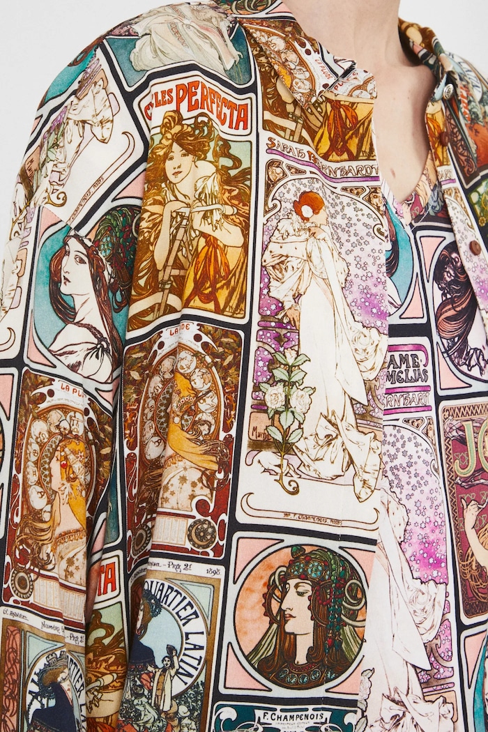 Koszula damska z kolekcji Eviva L'arte kolor multicolor RS25-KDD252