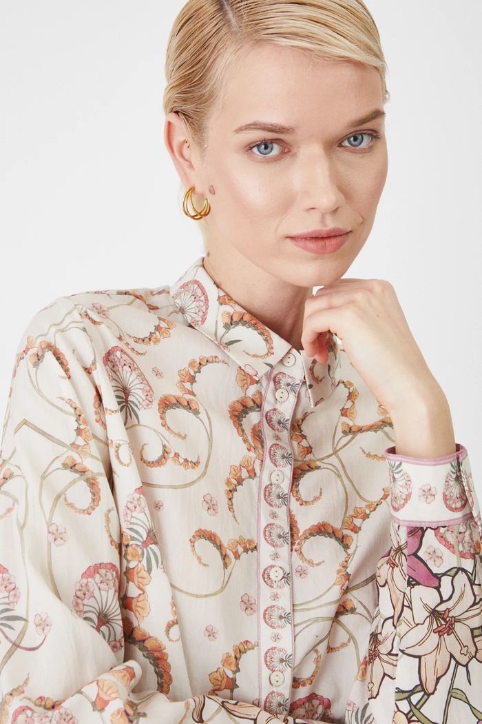 Medicine camicia RS25-KDD255 beige RS25