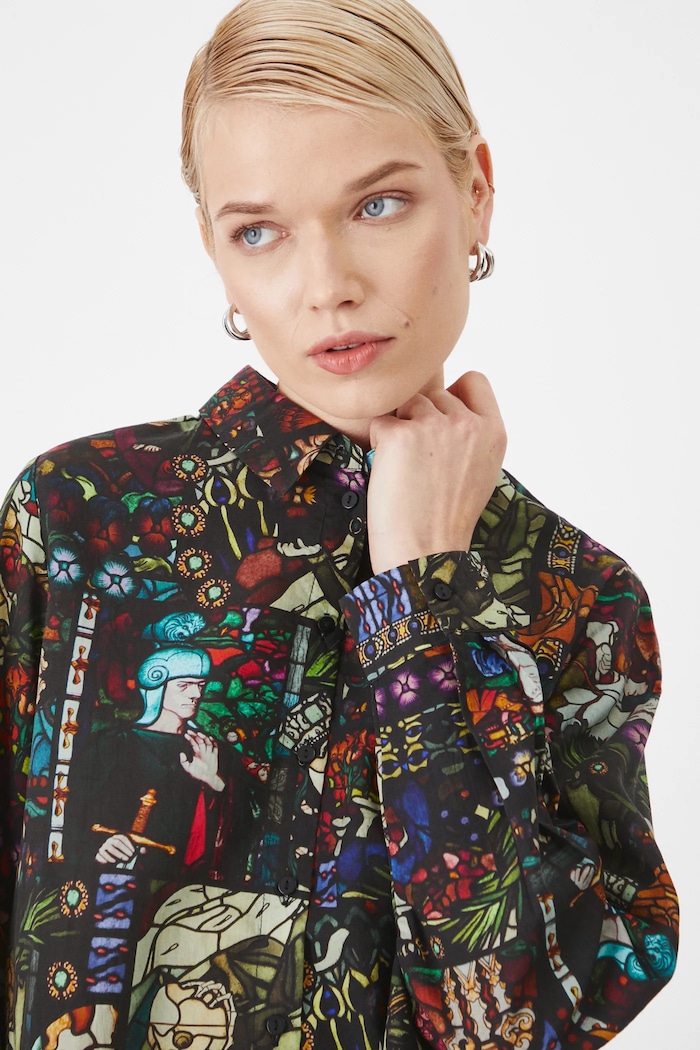 Koszula damska z kolekcji Eviva L'arte kolor multicolor RS25-KDD255 multicolor RS25