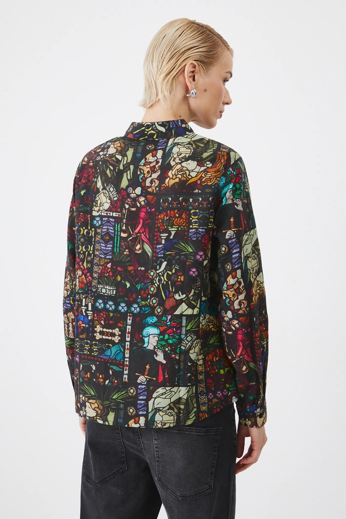 Koszula damska z kolekcji Eviva L'arte kolor multicolor multicolor RS25-KDD255