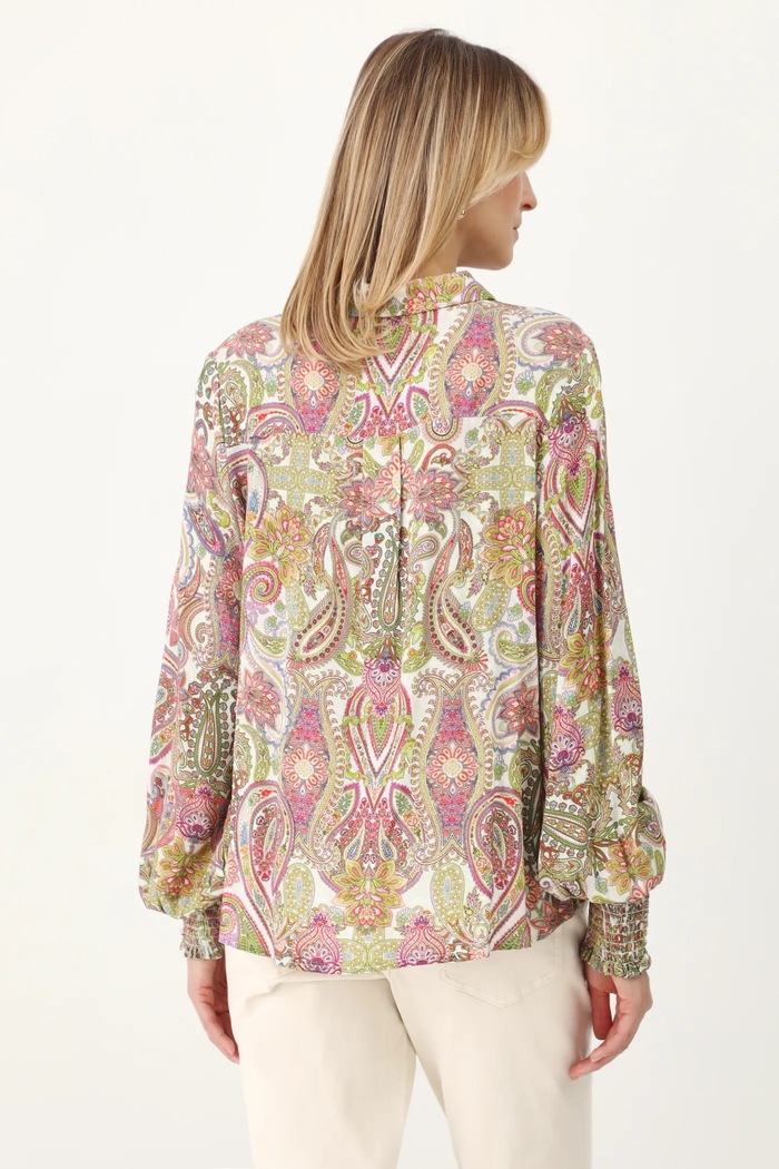 Odzież Koszula damska oversize wzorzysta kolor multicolor RS25.KDD501 multicolor