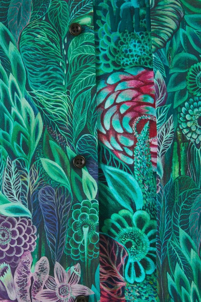Koszula męska by Justyna Stoszek – Forest Forever, Sense of Values kolor multicolor RS25-KDM650