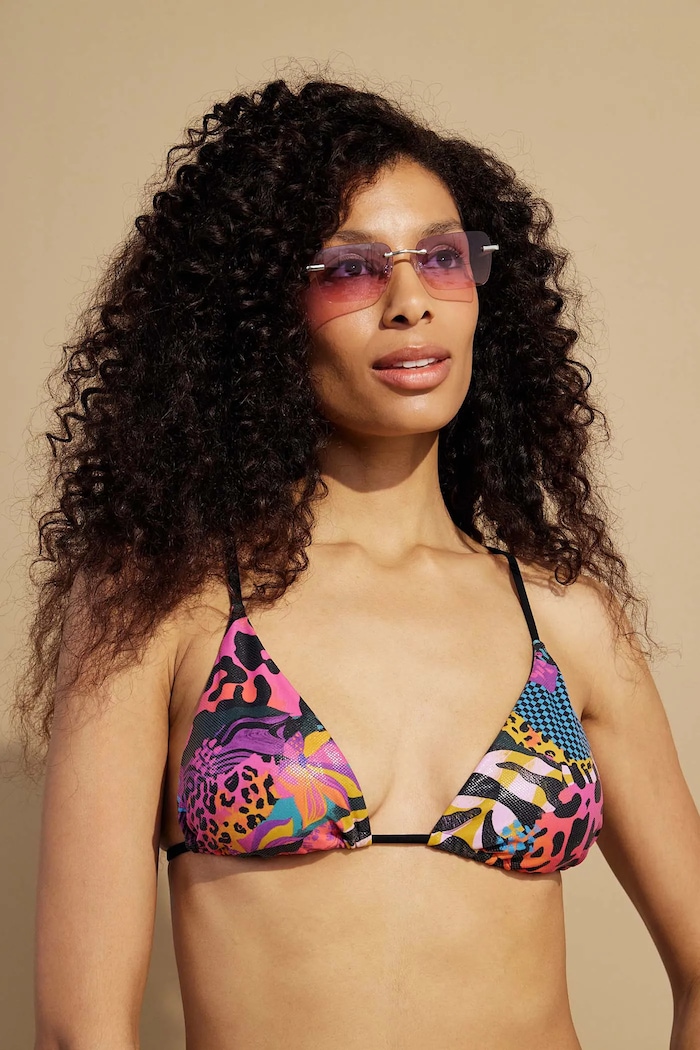 Odzież Dwuczęściowy strój kąpielowy damski wzorzysty kolor multicolor RS25-KOD704 multicolor