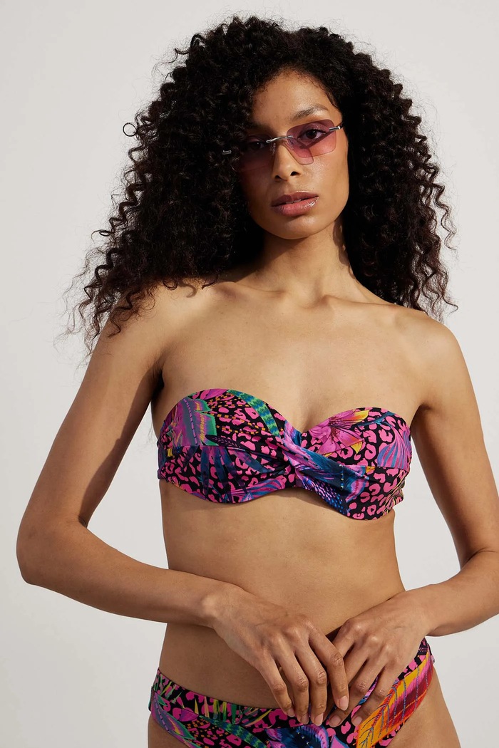 Odzież Dwuczęściowy strój kąpielowy damski wzorzysty kolor multicolor RS25-KOD719 multicolor