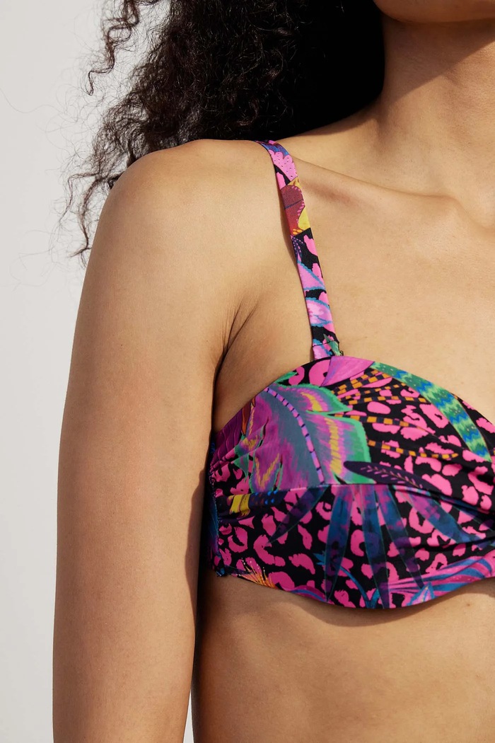 Dwuczęściowy strój kąpielowy damski wzorzysty kolor multicolor RS25-KOD719