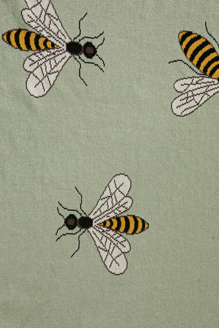 Sypialnia Koc bawełniany wzorzysty 130 x 160 cm kolor zielony RS25.KOU504 zielony