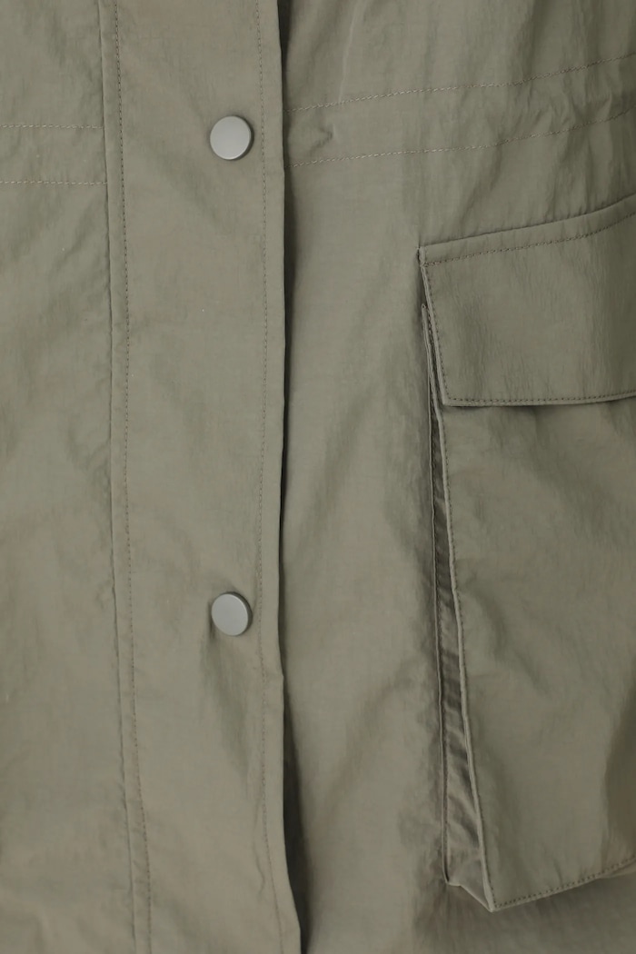Parka damska gładka kolor zielony RS25-KPD500 zielony
