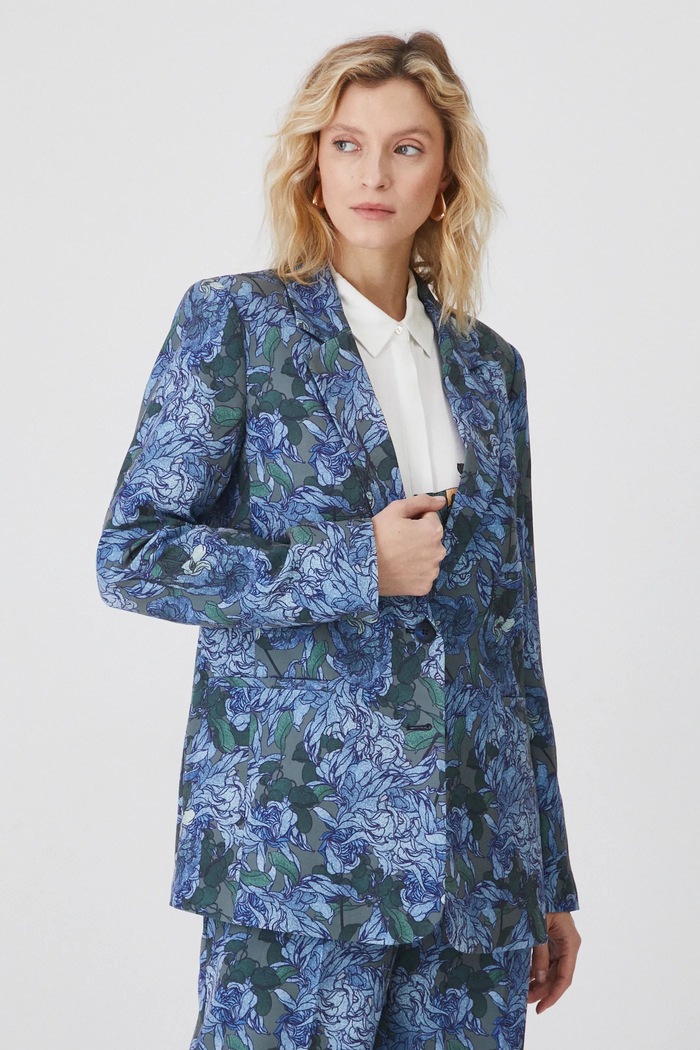 Marynarka damska z kolekcji Eviva L'arte kolor multicolor RS25-KZD250 multicolor RS25