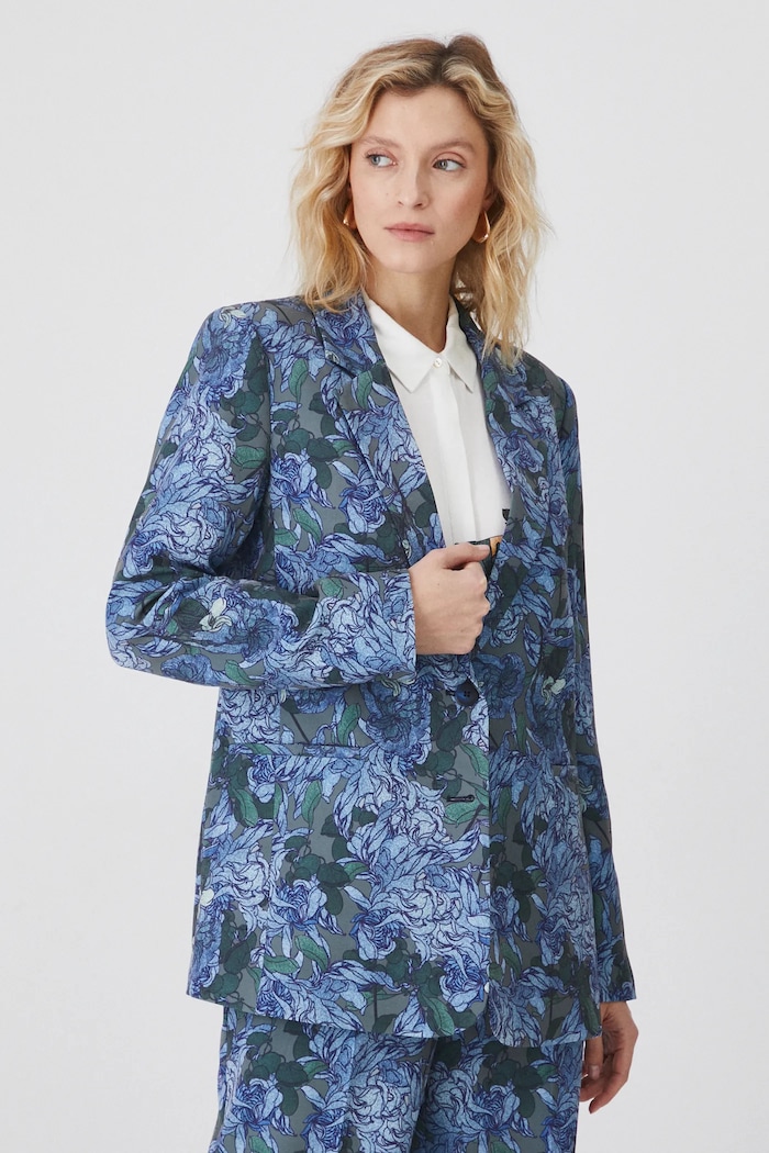 Marynarka damska z kolekcji Eviva L'arte kolor multicolor RS25-KZD250 multicolor RS25