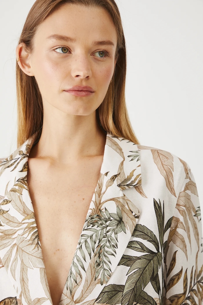 Kimono z domieszką lnu damskie gładkie kolor multicolor multicolor RS25-KZD802