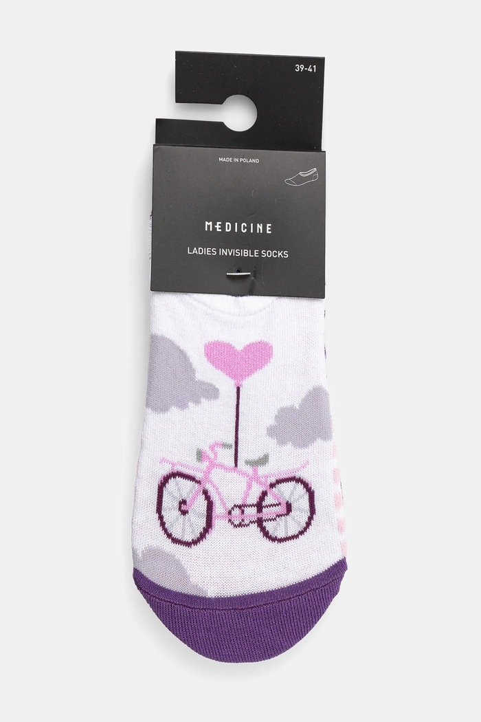 Odzież Skarpetki bawełniane damskie w rowery (3-pack) kolor multicolor RS25.LGD709 multicolor