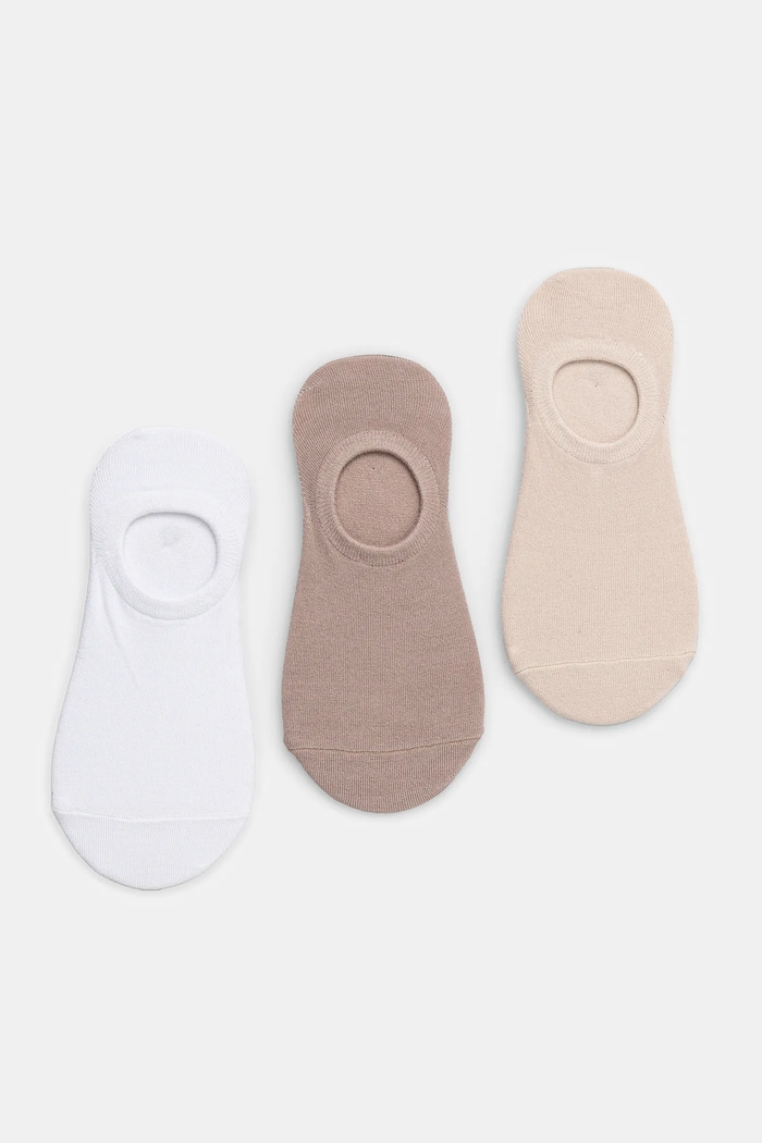Skarpetki damskie gładkie z modalem (3-pack) kolor multicolor skarpetki krótkie multicolor RS25-LGD809