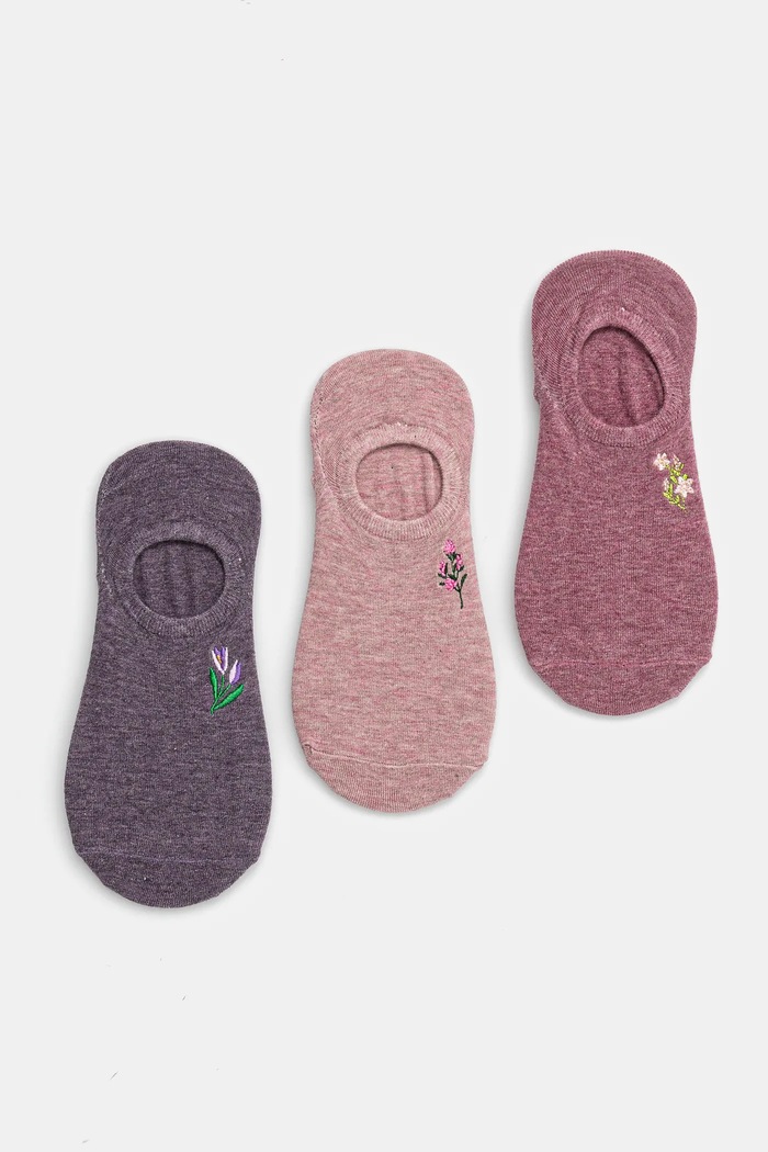 Skarpetki damskie z włóknem bambusowym (3-pack) kolor multicolor skarpetki krótkie multicolor RS25-LGD812
