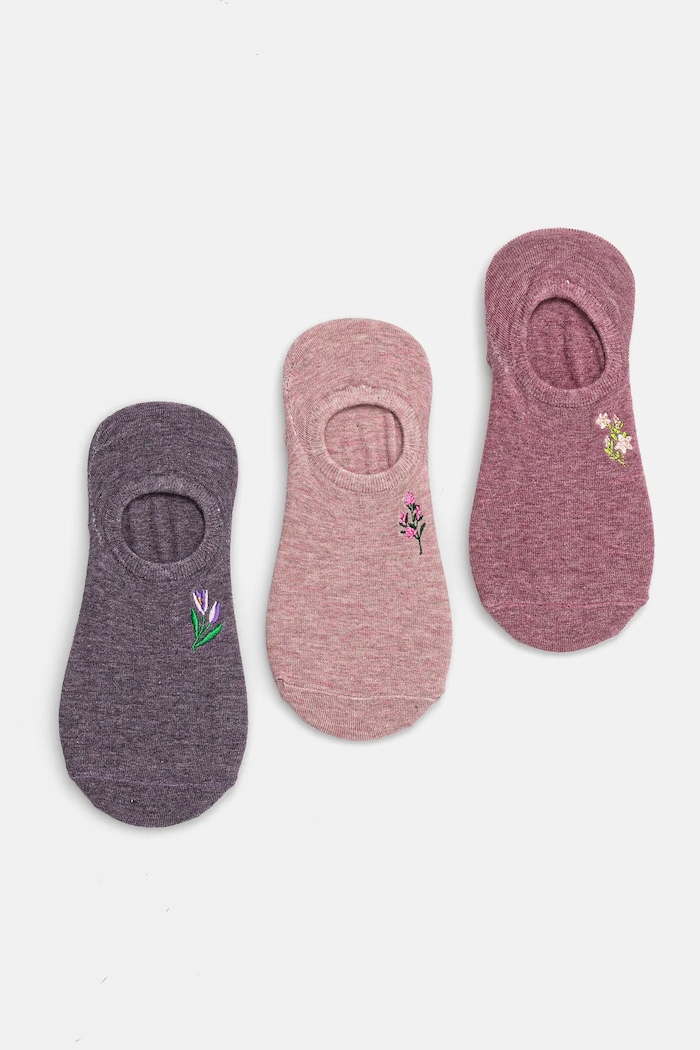 Skarpetki damskie z włóknem bambusowym (3-pack) kolor multicolor skarpetki krótkie multicolor RS25-LGD812