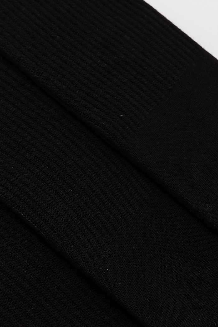Odzież Skarpetki męskie z włóknem bambusowym prążkowane (3-pack) kolor czarny RS25.LGM304 czarny