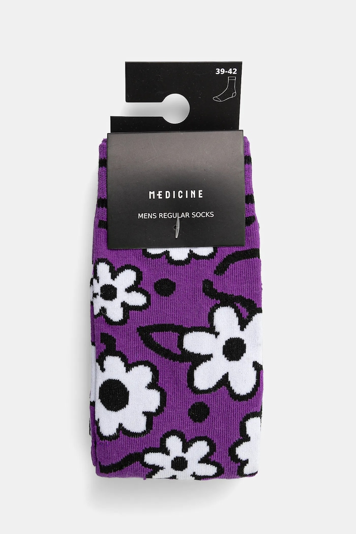 Skarpetki bawełniane męskie wzorzyste (2-pack) kolor multicolor RS25.LGM407 multicolor RS25
