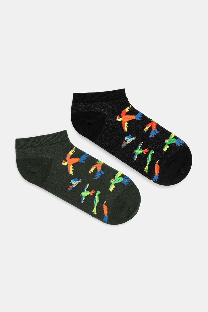 Skarpetki (2-pack) bawełniane męskie z motywem zwierzęcym kolor multicolor RS25-LGM511 multicolor RS25
