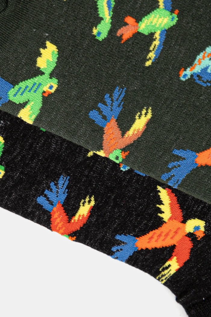Odzież Skarpetki (2-pack) bawełniane męskie z motywem zwierzęcym kolor multicolor RS25-LGM511 multicolor