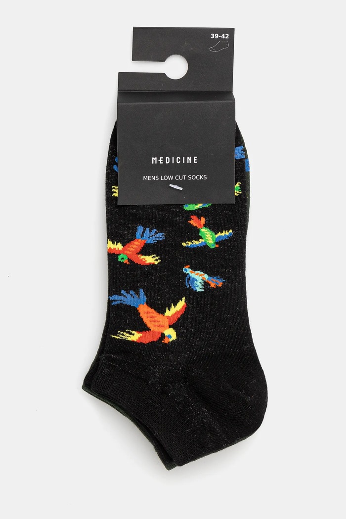 Skarpetki (2-pack) bawełniane męskie z motywem zwierzęcym kolor multicolor multicolor RS25-LGM511